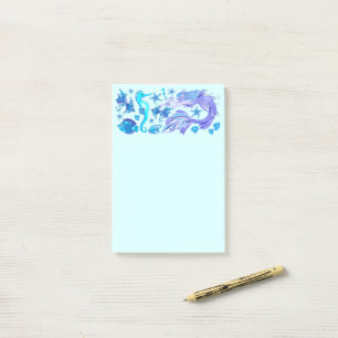 Mermaid Purple Fairy Creature Post-it Notes