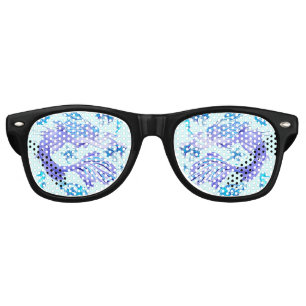 Mermaid Purple Fairy Creature Retro Sunglasses