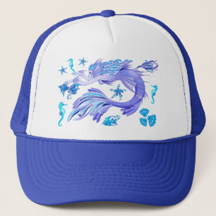 Mermaid Purple Fairy Creature Trucker Hat