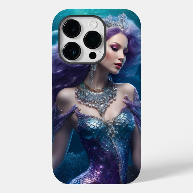 Mermaid Purple Hair Case-Mate iPhone Case (Back)