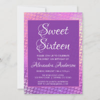 Mermaid Purple Scales & Sparkle Sweet 16 Birthday