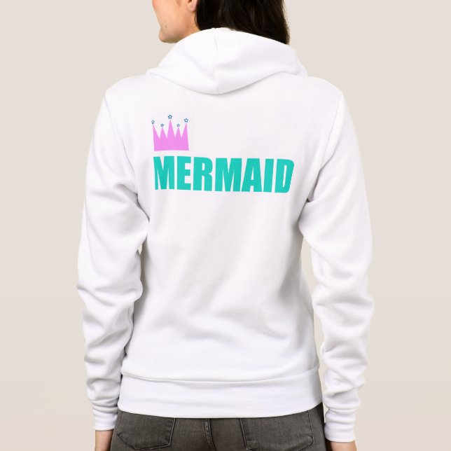 Mermaid Queen Sweat Shirt Hoodie Yoga 4 Mermaids (Back)