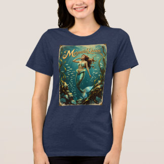 Mermaid Queen Underwater Womens Ocean Fantasy Tee