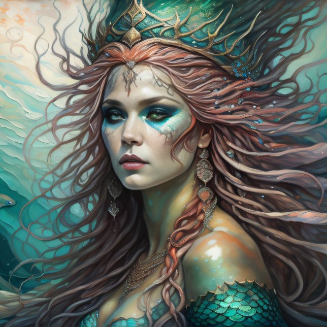 Mermaid Red Hair Queen v1 Tissue Paper (Creator Uploaded)