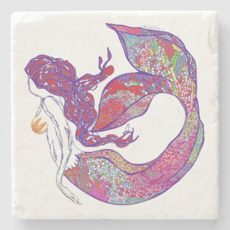 Mermaid - Reds Stone Coaster