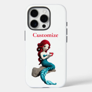 Mermaid Relaxing With Beverage Thunder_Cove  iPhone 16 Pro Case