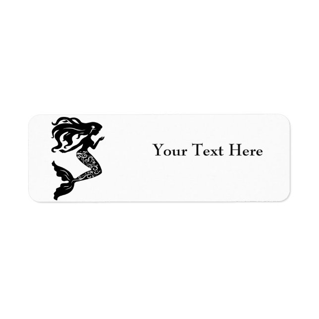 Mermaid Return Address Labels (Front)