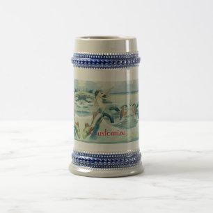 Mermaid Riding Sea Serpent Thunder_Cove   Beer Stein