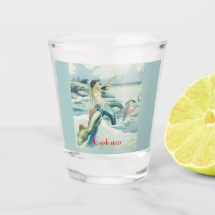 Mermaid Riding Sea Serpent Thunder_Cove Shot Glass