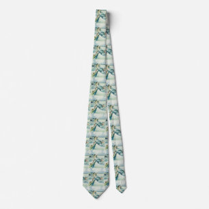 Mermaid Riding Sea Serpent Thunder_Cove   Tie