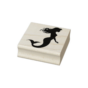 Mermaid  rubber stamp
