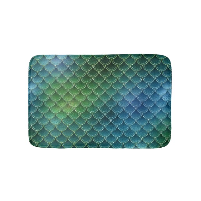 Mermaid Scale  Bath Mat (Front)