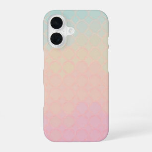 Mermaid Scale Gradient Geometric Pattern iPhone 16 Case