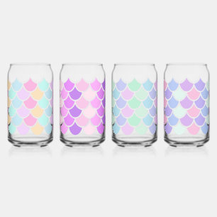 Mermaid Scale Set 1 Can Glass