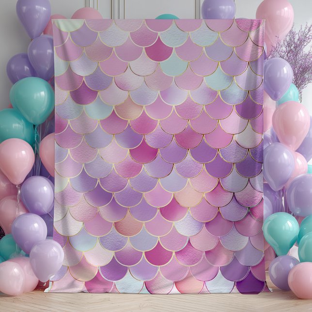 Mermaid Scales Birthday Party Tapestry (Creator Uploaded)