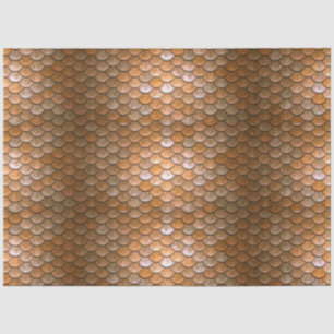 Mermaid Scales Decoupage Background Gold 2  Tissue Paper
