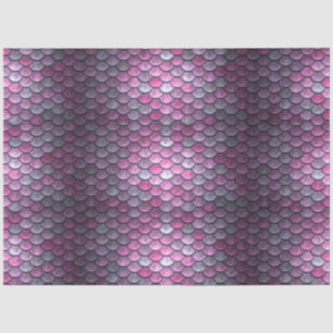Mermaid Scales Decoupage Background Magenta 2  Tissue Paper