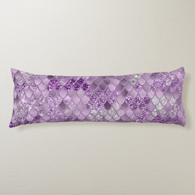 Mermaid Scales Glam #18 (Photo of Glitter Only) Body Cushion (Front)