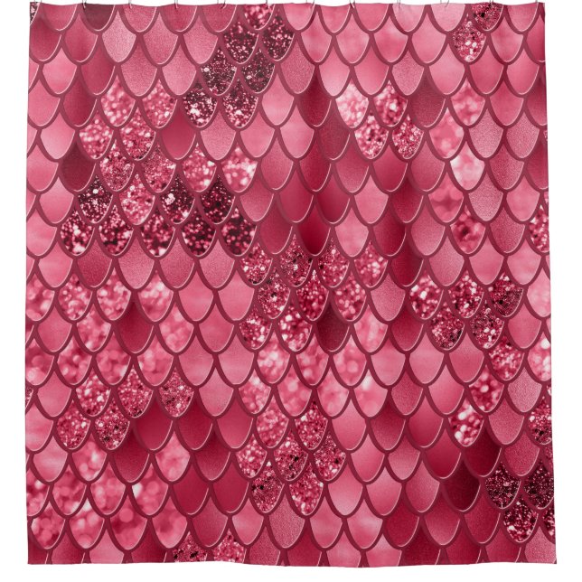 Mermaid Scales Glam #2 (Faux Glitter) #decor #art  Shower Curtain (Front)