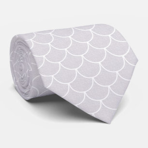 Mermaid Scales in White Sparkle Tie