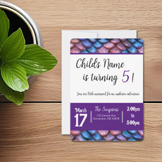 Mermaid Scales Invitation