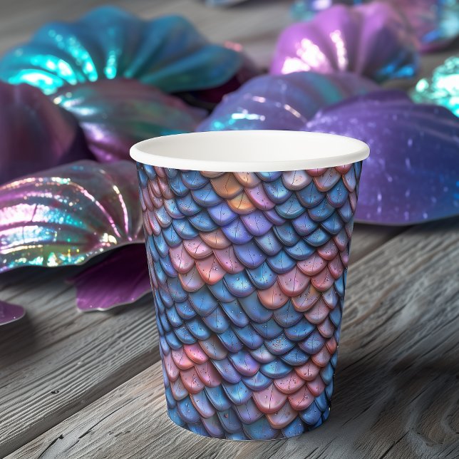 Mermaid Scales Paper Cups (Creator Uploaded)