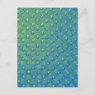 Mermaid scales postcard