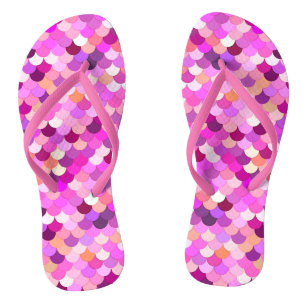 Mermaid Scales, Violet, Amethyst, and  Coral Jandals