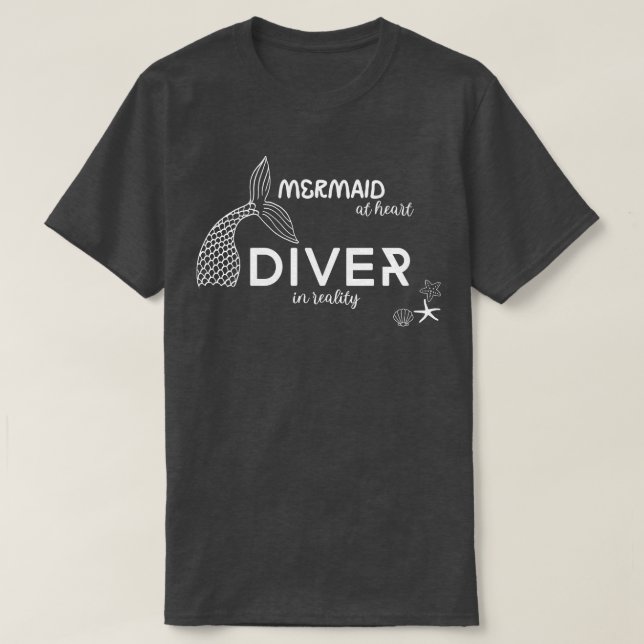 Mermaid Scuba diving Ocean lovers Diving Diver 1 T-Shirt (Design Front)