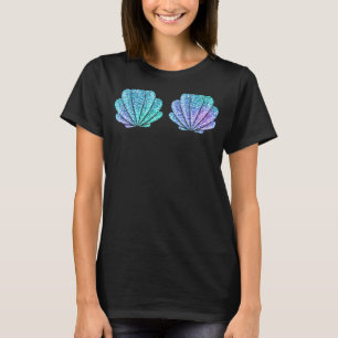 Mermaid Sea Shell Bra Halloween Costume T-Shirt