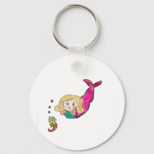 Mermaid Seahorse Key Ring
