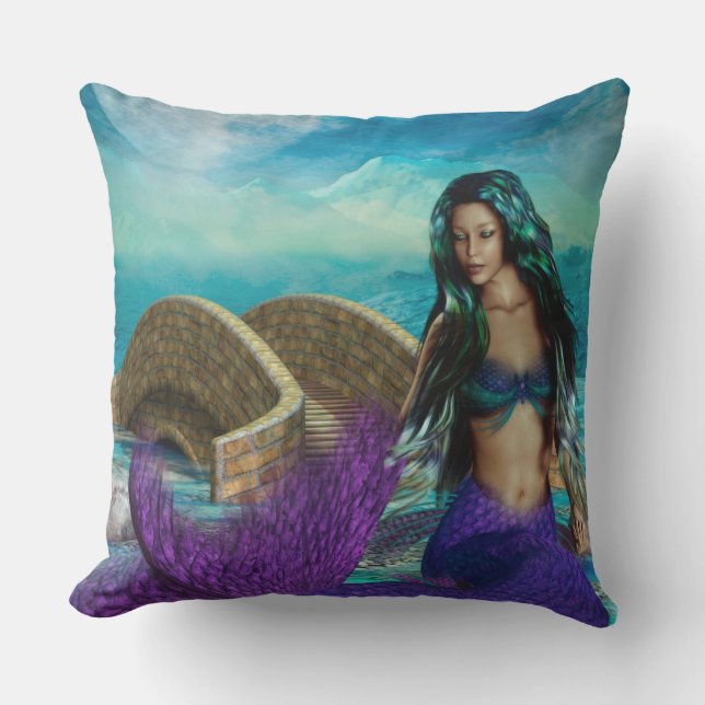 Mermaid Seasonal Series "McBeth" WINTER Outdoor Cushion (Front)