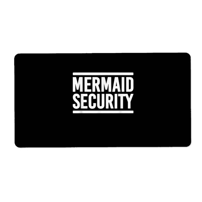 Mermaid Security Funny Swimming Lessons (Front)