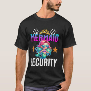 Mermaid Security Ghost Pumpkin Halloween Costume D T-Shirt