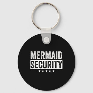Mermaid Security Halloween Costume Dad Men Boy Key Ring