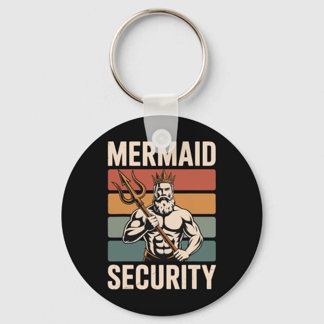 Mermaid Security  Key Ring (Front)