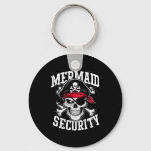 Mermaid Security Rate Dad Brother Halloween Key Ring