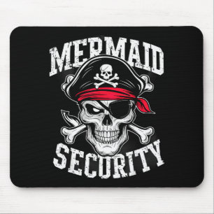 Mermaid Security Rate Dad Brother Halloween Mouse Pad