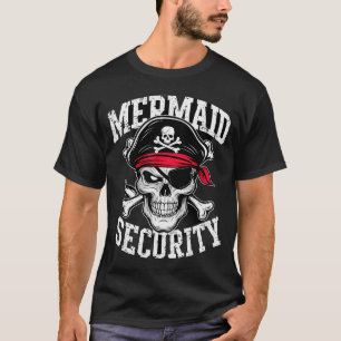 Mermaid Security Rate Dad Brother Halloween T-Shirt