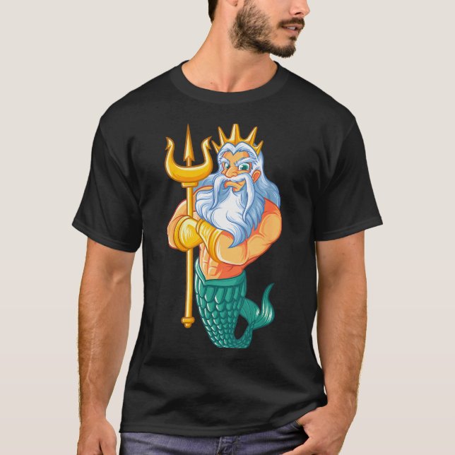 Mermaid Security Shirt _ Funny Merman Swimming Gif (Front)
