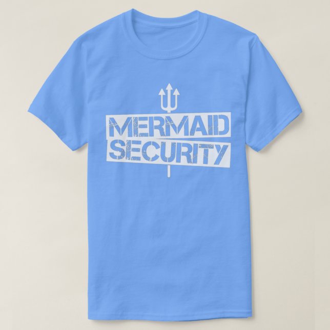 Mermaid Security Shirt Men Boys Swim Team Gift Swi (Design Front)