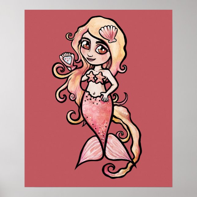 Mermaid Shelly Poster (Front)