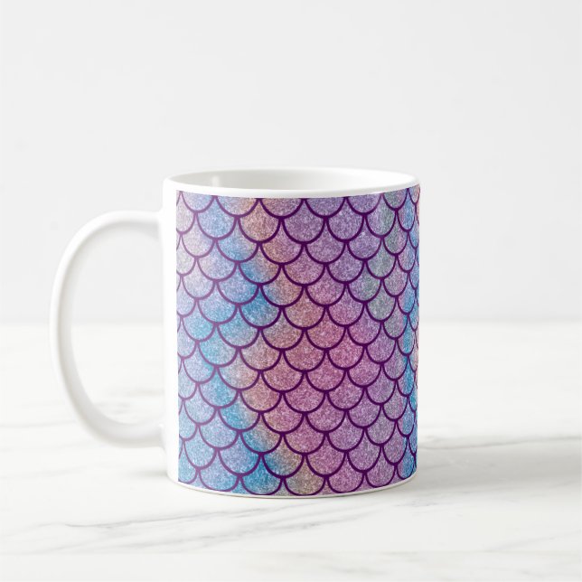 Mermaid Shimmer Scale Classic Mug (Left)
