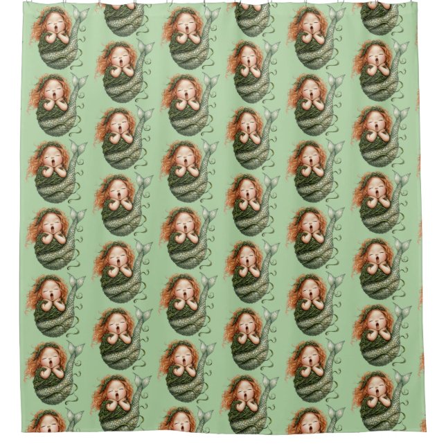 Mermaid Shower Curtain (Front)