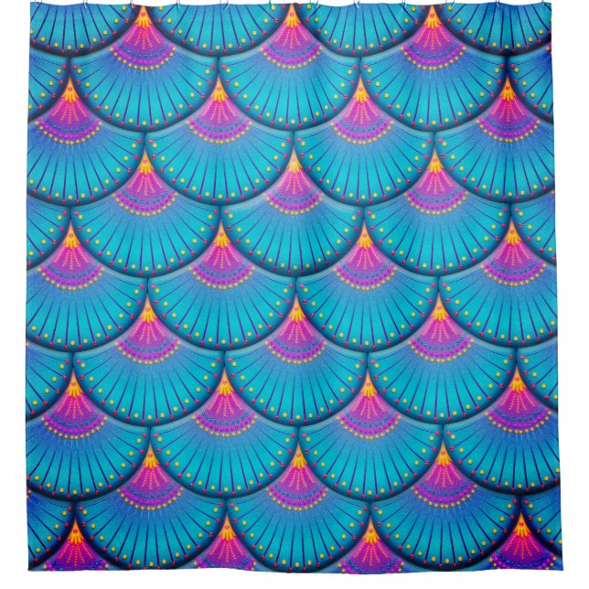 mermaid shower curtain (Front)