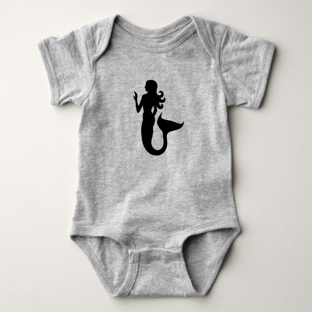 Mermaid silhouette | baby bodysuit (Front)