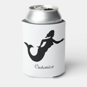 Mermaid Silhouette Thunder_Cove Can Cooler