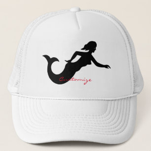 Mermaid Silhouette Thunder_Cove Trucker Hat
