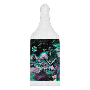 Mermaid Siren Atlantis Pearl Cutting Board