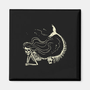 Mermaid Skeleton Halloween Costume Women Girls  Magnet